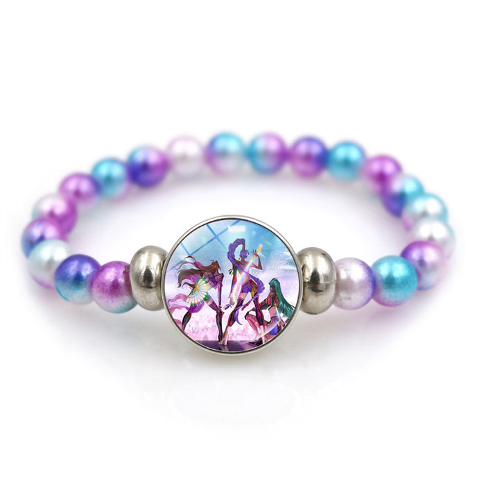 Wholesale K-POP Bracelet Girl Gift Accessory Colorful Beaded Bracelet