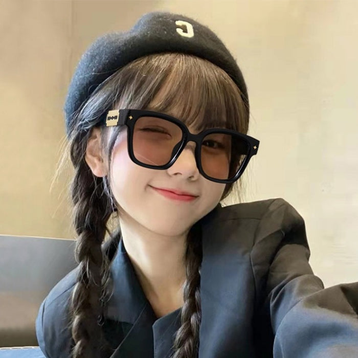 Wholesale Sunglasses Large Frame Square Brown Sunglasses Sunscreen Fashion Blade Sunglasses