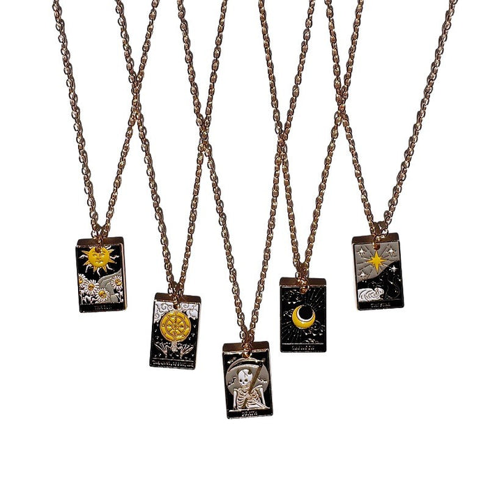 Wholesale Tarot Card Series Pendant Choker Necklace