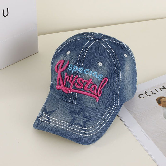 Wholesale Cowboy hat, casual duckbill hat, sun visor hat, embroidered letter versatile hat
