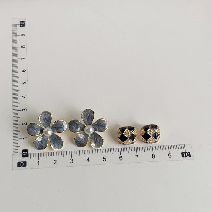 Wholesale Advanced and luxurious style collection with silver needles, fashionable new earrings, versatile earrings with temperament