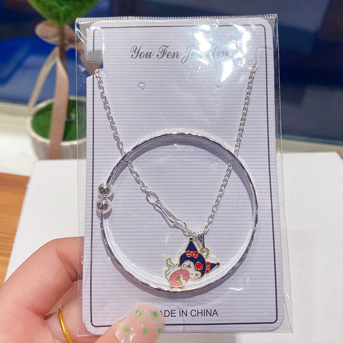 Wholesale Children Cartoon Bracelet Necklace Combination