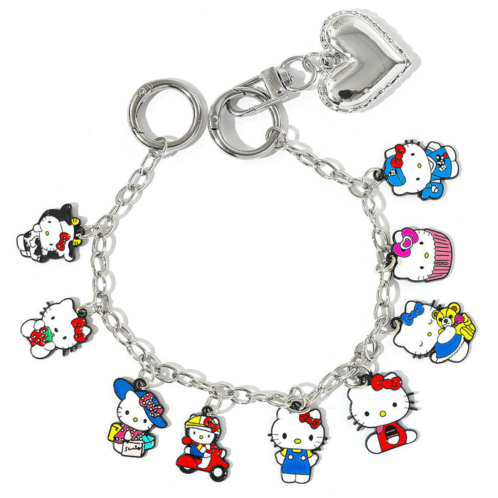 Wholesale Bag Pendant Double Buckle Chain Pendant Alloy Cat Pendant Bracelet Jewelry