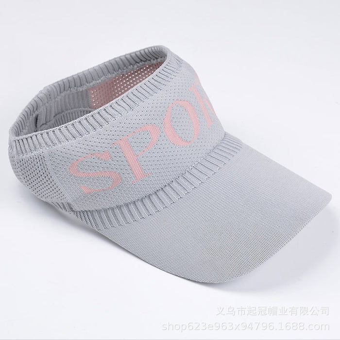 Wholesale Outdoor baseball cap, sports top cap, letter breathable, elongated brim, knitted