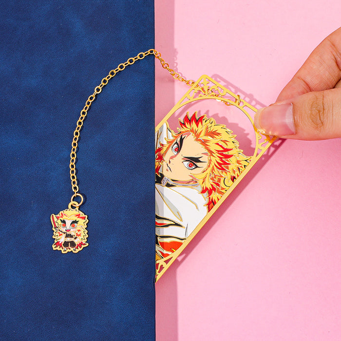 Wholesale Creative Anime Character Design Hollow Brass Metal Bookmark