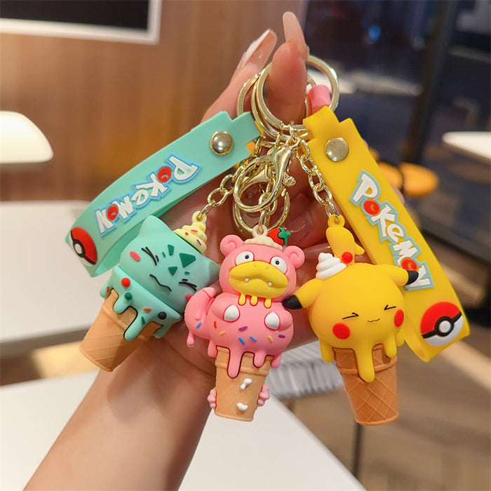 Wholesale Keychain Cartoon PVC Doll Car Parts Keychain Pendant