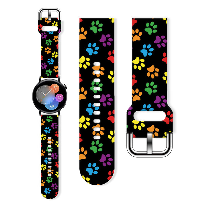 Wholesale Printed Silicone Watch Strap Wrist Strap JDC-WD-NuoQi062