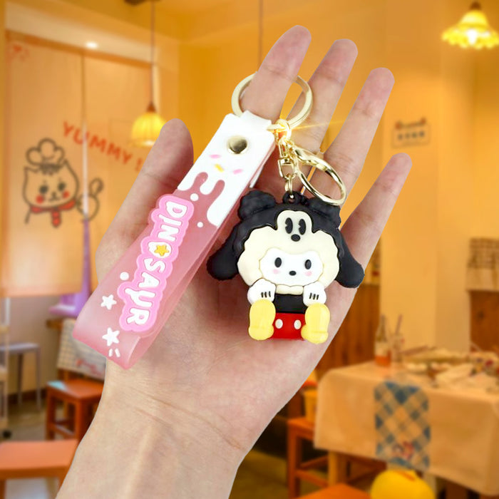 Wholesale Rubber Cartoon Doll Keychain JDC-KC-Yexiang012