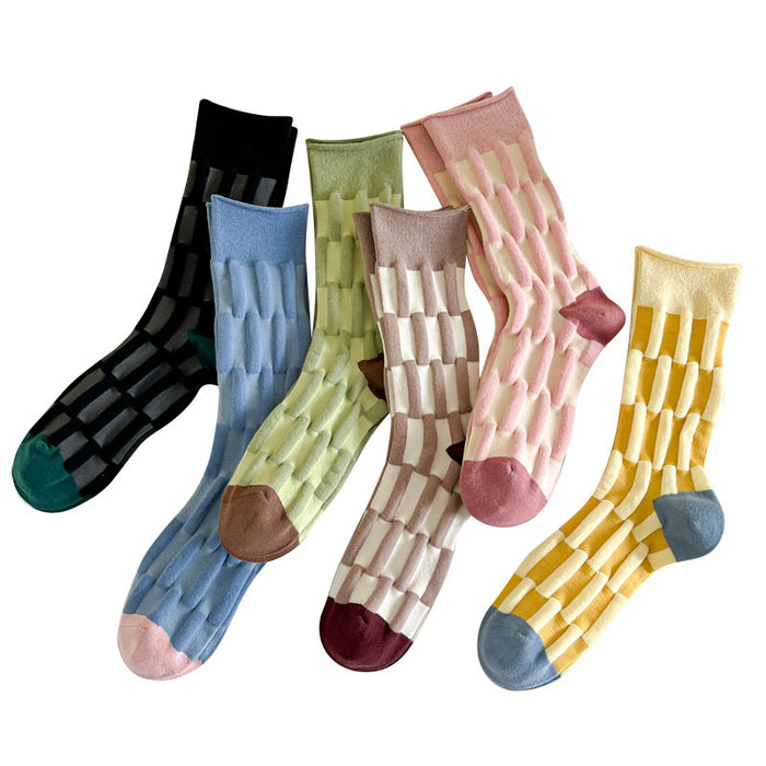 Wholesale Socks, mid tube socks, boneless three-dimensional socks, cotton