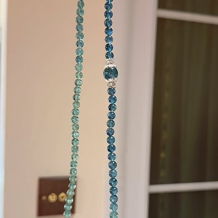 Wholesale Stacked Hand String Round Bead Zirconia Elastic Rope Versatile High Beauty Clavicle Chain