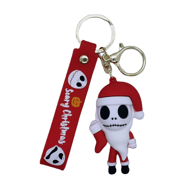 Wholesale Cartoon Christmas Horror Night Doll Keychain Pendant Bag Car Key Chain Accessories Gift