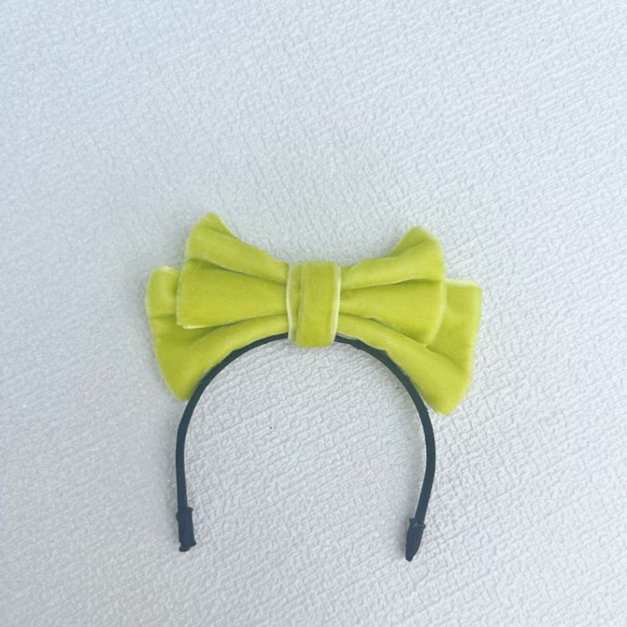 Wholesale Doll clothes sit party cloth cloth clothes accessories velvet bow hairband