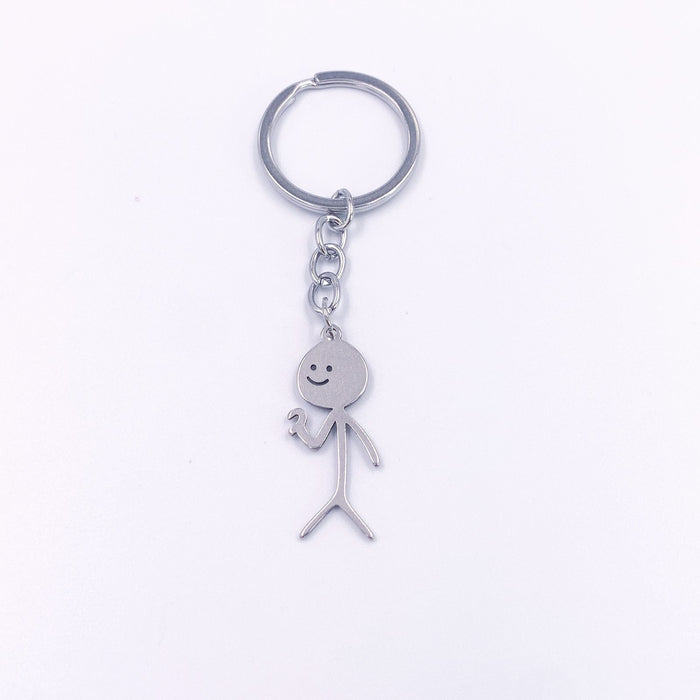 Wholesale Keychains, a pair of high-end personalized cute and quirky backpack pendants