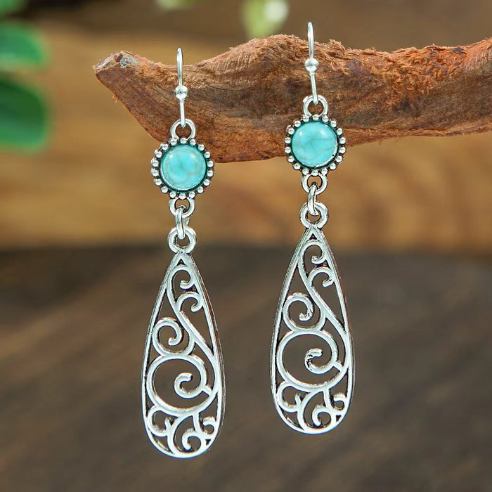 Wholesale Bohemian Vintage Drop Alloy Earrings Women' s Fashion Jewelry Accessory MOQ≥2