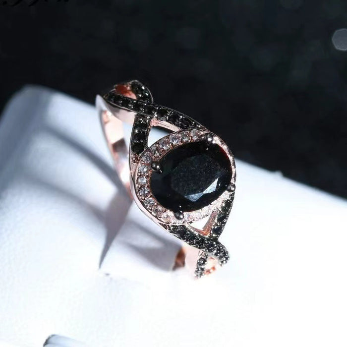 Wholesale Retro elegant zircon ring with elegant temperament and high-end design