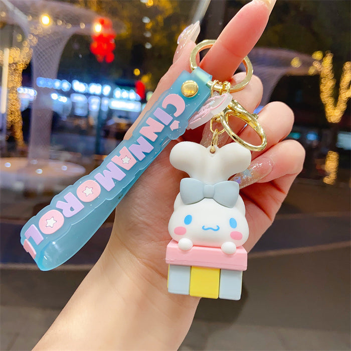 Wholesale Creative and cute cartoon car keychain backpack decoration