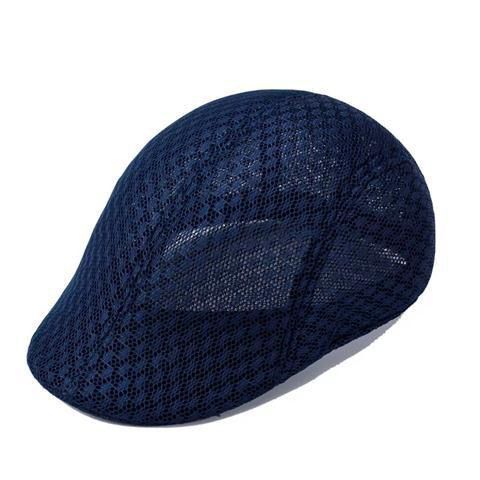 Wholesale Sun hat breathable beret cap duckbill cap mesh hollow beret