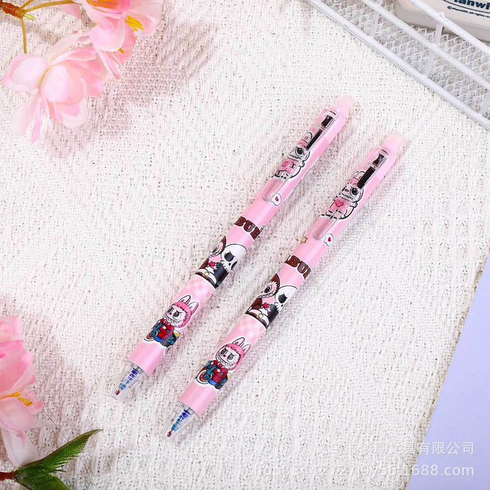 Wholesale Push-to-erasable pen crystal blue quick-drying erasable gel pen cartoon cute heat-erasable pen