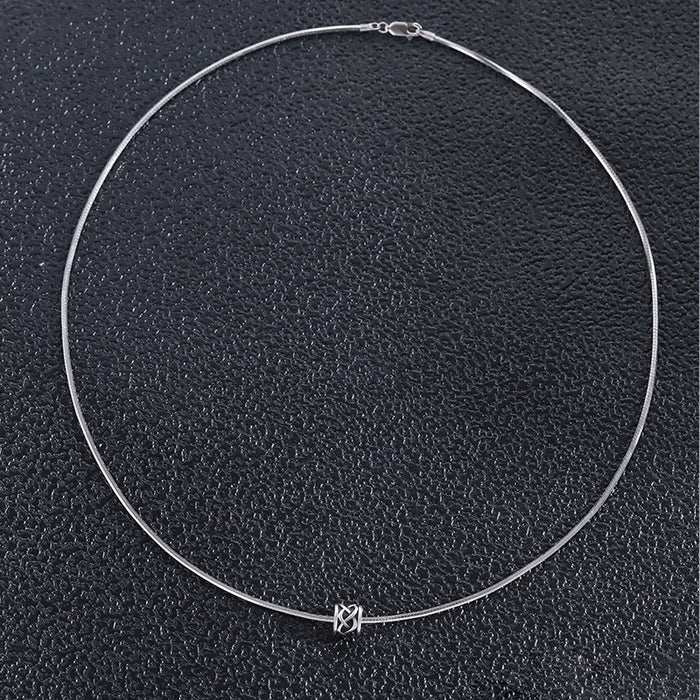 Wholesale Necklace for men, niche snake bone chain, small waist necklace, simple men's pendant