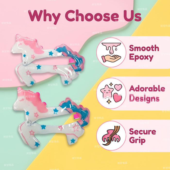 Wholesale Cartoon Hair Clips Set For Little Girls Strawberry Unicorn Pineapple Candy Fashion Hair Accessory