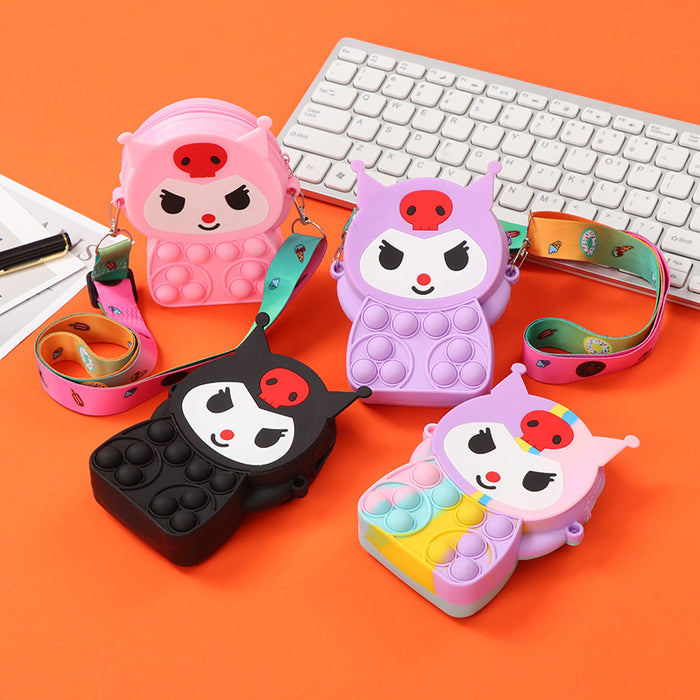 Wholesale Silicone Children' s Crossbody Storage Bag