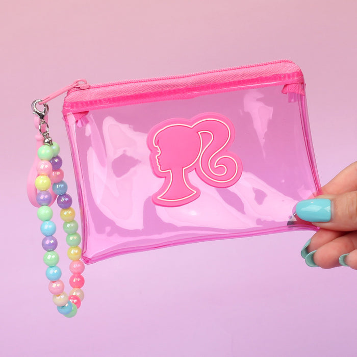 Wholesale Trendy Transparent Pink PVC Coin Purse Candy Style Wedding Favor Decorative Car Key Accessory For Resale