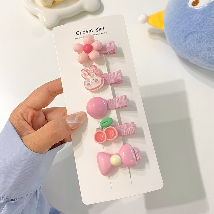 Wholesale Cute Fully Wrapped Cloth Baby Hair Clips Floral Princess Hair Accessory Boutique Resale
