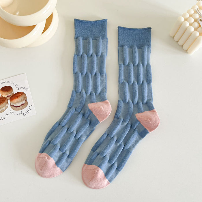 Wholesale Socks, mid tube socks, boneless three-dimensional socks, cotton