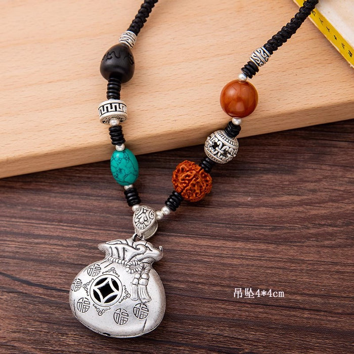 Wholesale Women's choker necklace Cotton and Linen Accessories Pendant