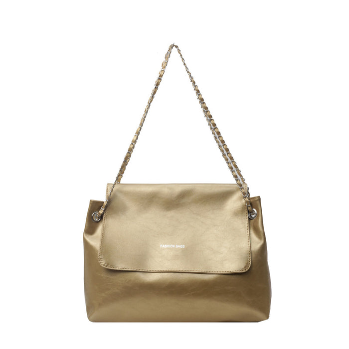 Wholesale Vintage large capacity underarm tote bag, simple chain shoulder crossbody bag