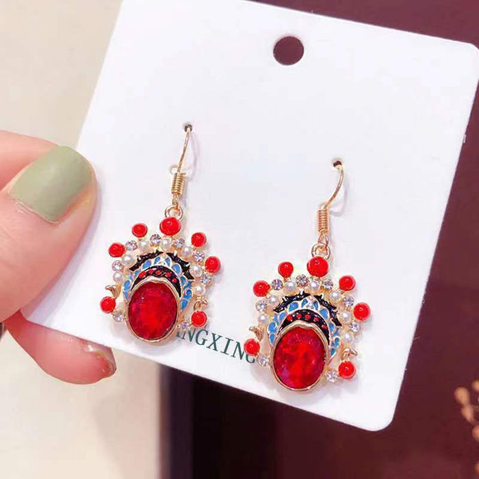 Wholesale  Peking Opera facial makeup earrings
