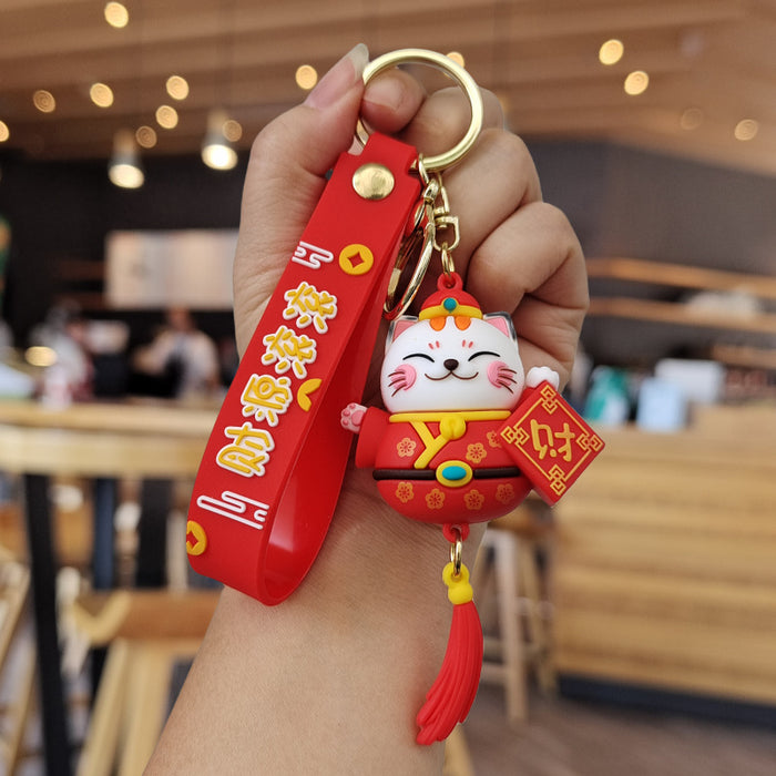 Wholesale Cartoon Silicone Doll Keychain JDC-KC-MingT039