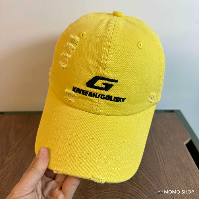 Wholesale Old street hole hip-hop baseball cap embroidered duckbill cap