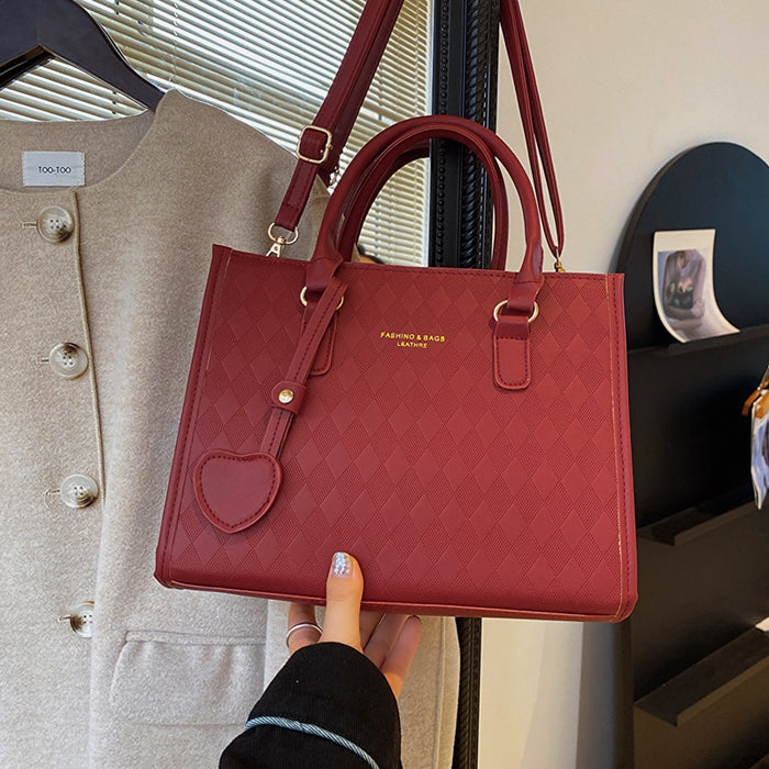 Wholesale New Simple and Fashionable Large Capacity Handheld Big Bag Simple and Fashionable Casual Single Shoulder Bag Small Square Bag