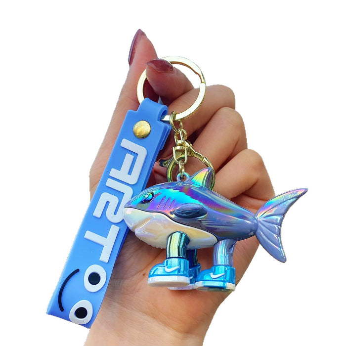 Wholesale 10 PCS Colorful and cute cartoon silicone keychains