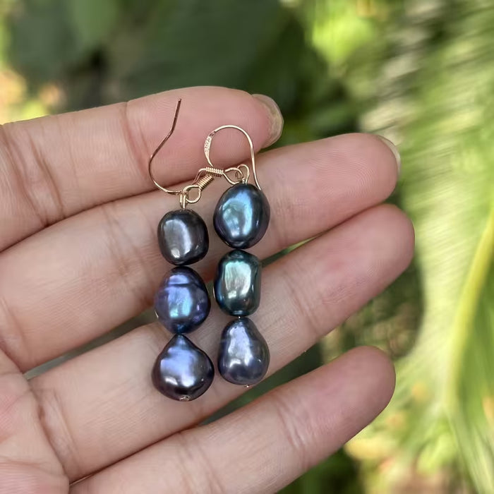 Wholesale Niche freshwater pearl pendant earrings