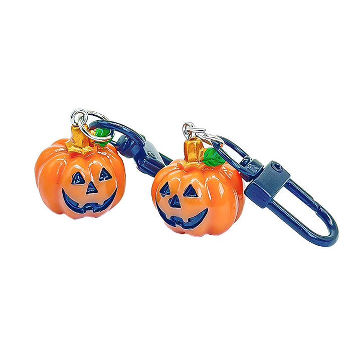 Wholesale  Halloween 3D Pumpkin Resin Keychain JDC-KC-TYS018