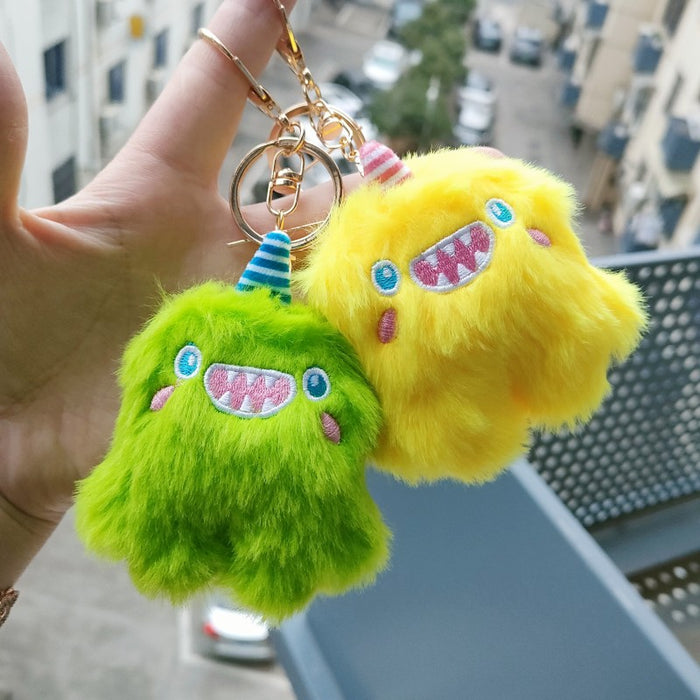 Wholesale Monster Clumsy Keychain Unicorn Plush Pendant Same Style Bag Pendant JDC-KC-RC004