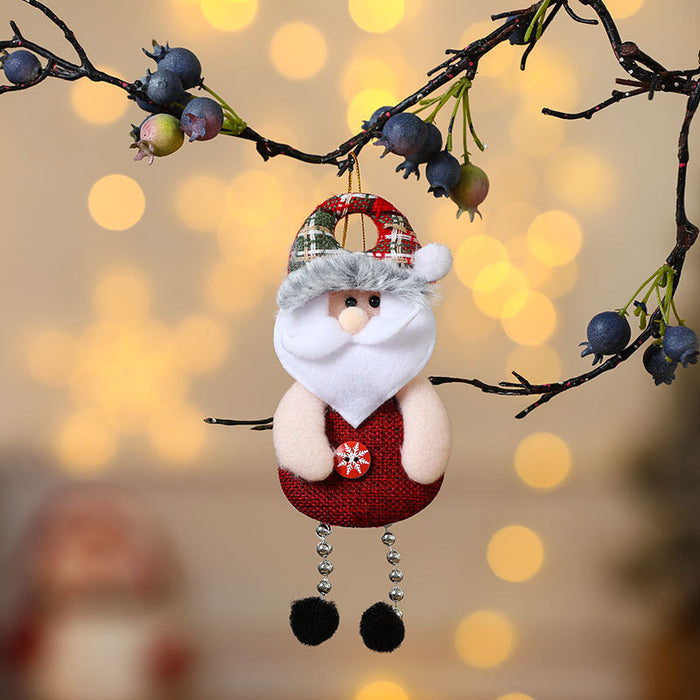 Wholesale Christmas Decoration Products Small Pendant for the Elderly Christmas Tree Accessories Fabric Small Pendant Gifts