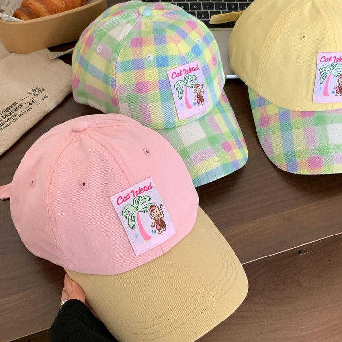 Wholesale New Cute Embroidered Duck Tongue Hat Versatile Sunshade and Sunscreen Baseball Hat