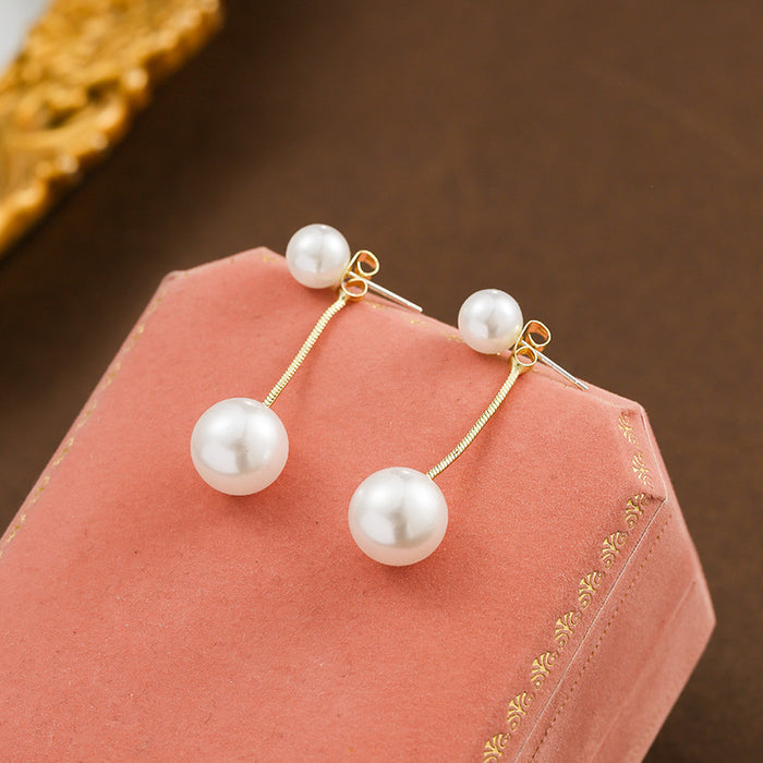 Wholesale S925 silver  pearl earrings women's fashion