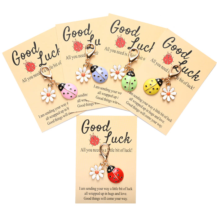 Wholesale Cute ladybug and  keychains in various colors.