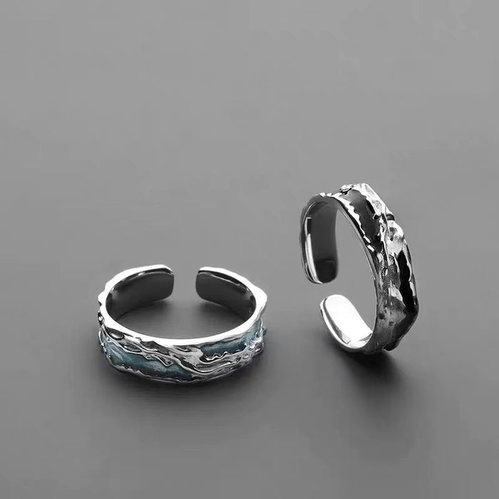 Wholesale Retro ring for men and women, niche, high-end, personalized, fashionable, and elegant. Open mouth ring