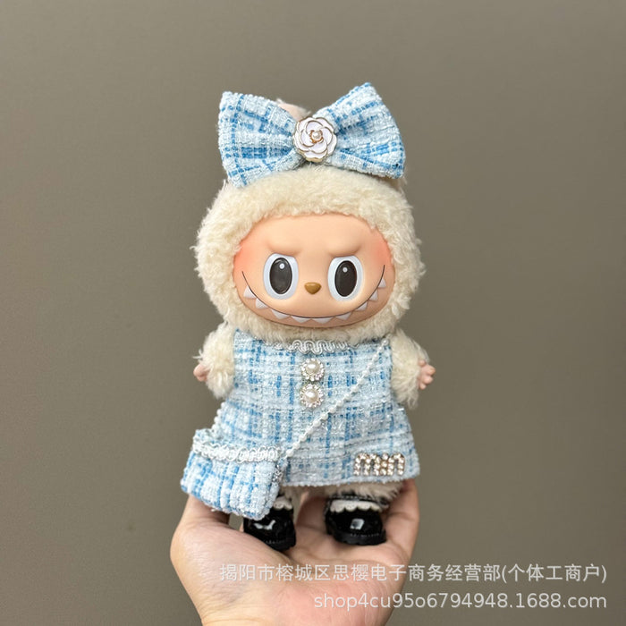 Wholesale 17cm Doll Pendant Plush Toy Clothes Set Skirt