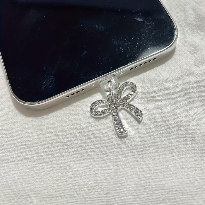Wholesale Sweet and cute Mobile Phone Stands with bow,  suitable for Type-C accessories.