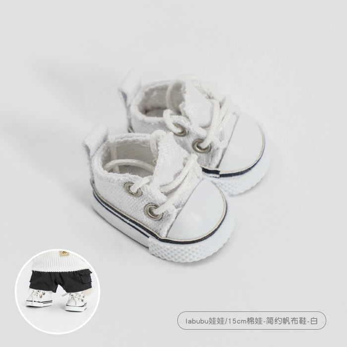 Wholesale 20cm Cotton Doll Shoes Simple Sports Canvas Shoes Doll Doll Shoes  Accessories Cotton Doll Shoes