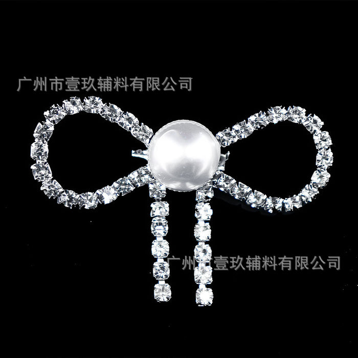 Wholesale DIY clothing accessories and embellishments: rhinestone bow corsage