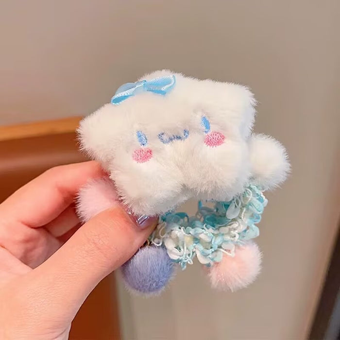 Wholesale Cute cartoon headband, plush headband, children's headband, tied ponytail, meatball headband accessories