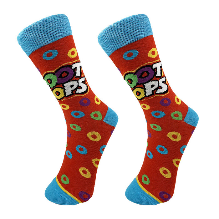 Wholesale Cotton Mid-tube Cartoon Letter Socks JDC-SK-YiYan066