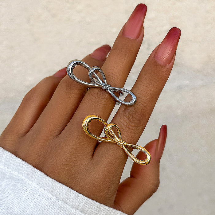 Wholesale Jewelry Butterfly Ring Joint Ring Simple and Exaggerated Creative Ring